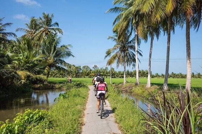 Bike And Boat Mekong Delta Cycling Tour - The 40 km flat ride: rice paddies, country roads, and farm life