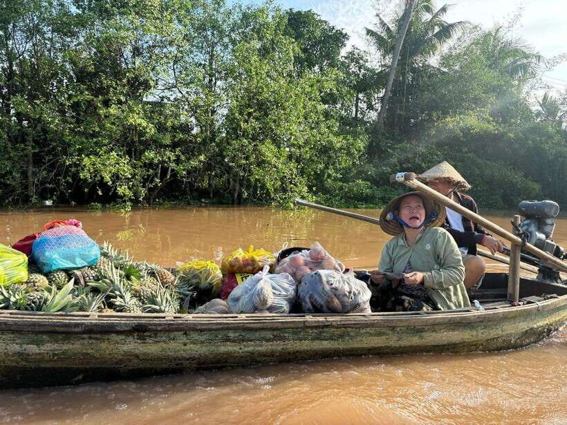 Can Tho: Floating Market, Canal, Cacao Farm & Mekong' Life - Rice noodle factory: watching your breakfast get made