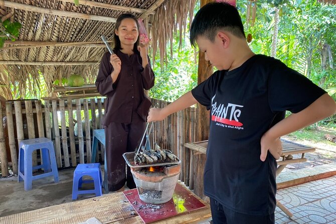 Mekong Delta 2 Days 1 Night Small Group Homestay - Lunch in between river stops, then homestay time in the tiny garden