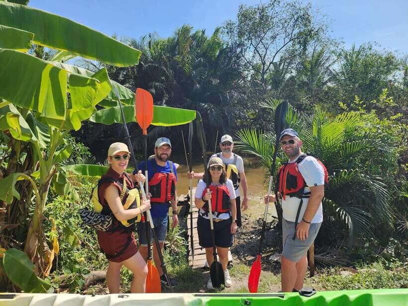 Mekong Delta Nature Private Day Trip: Bicycle-Kayak-Cano... - Canoe boat exploration, fruit orchards, and kayaking in coconut water forest