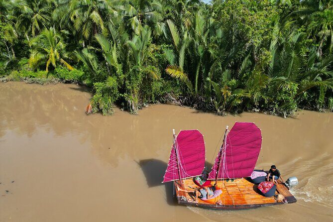 Mekong River Relaxing Sail boat cruise to Coconut Canals (1.5HRS) - Where this cruise fits in your Ben Tre and Mekong day plan