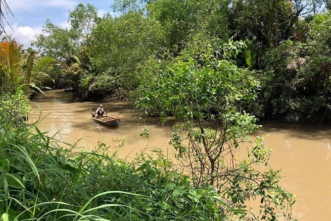 My Tho - Mekong Delta One Day Guided Trip Best Excursion HCM City - Motorized Boat + Sampan Rowing Through Narrow Canals